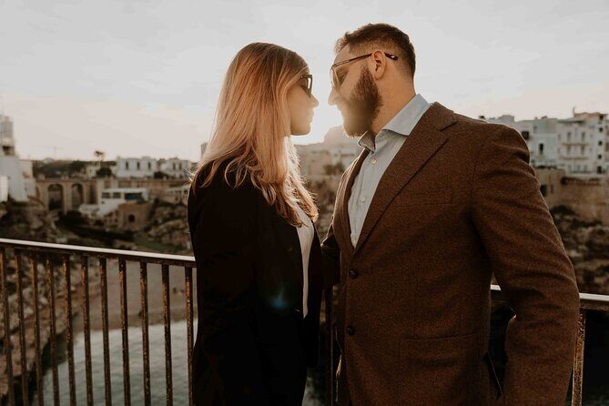 Couple or family photo shoot Polignano a Mare - How the 1-hour Polignano a Mare session unfolds